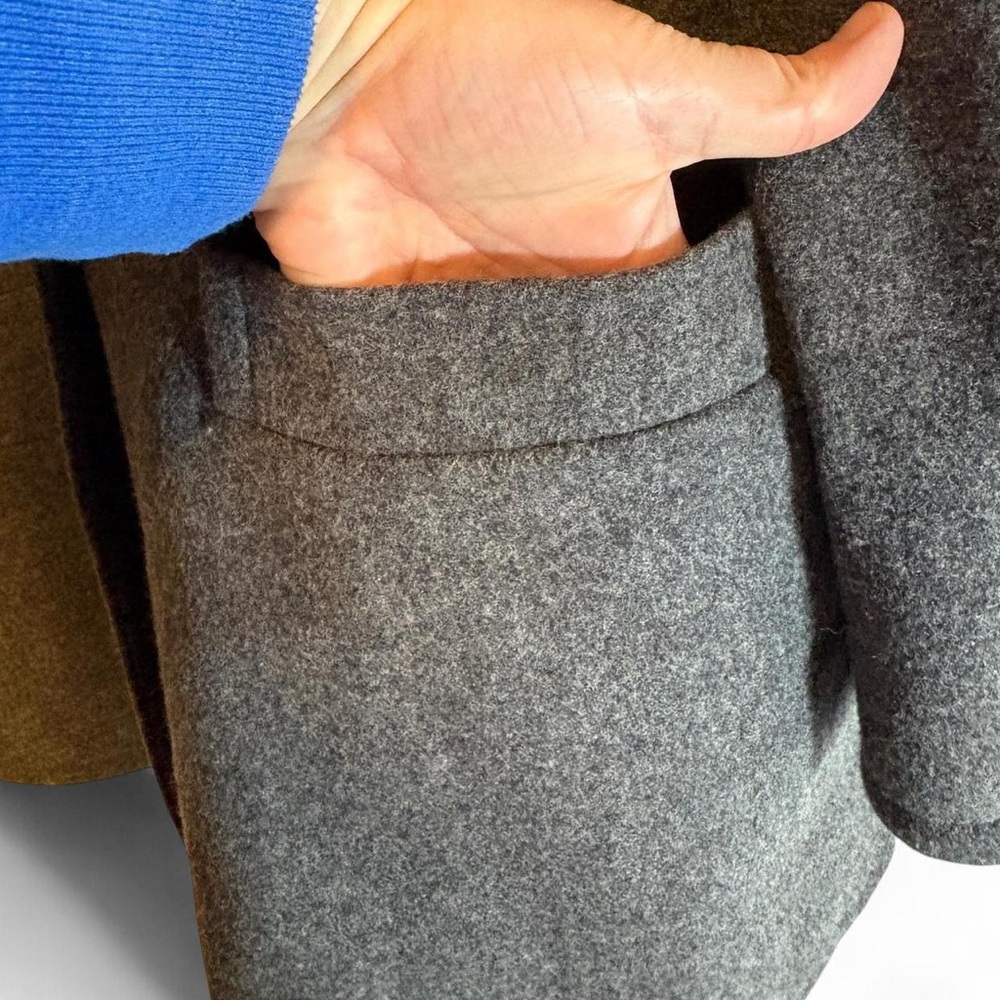 Vintage Hunt Club grey merino/lamb’s wool coat - Picture 4 of 8